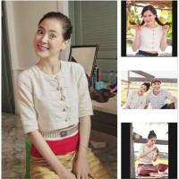 ราคา เสื้อกาสะลอง.เสื้อสะบันงา.กระดุมเหรียญ.ผ้าฝ้ายชันมัยเชียงใหม่ ตัดเย็บเอง เย็บแบบละเอียด (27163574424)