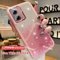 ราคา Vivo Y28s 5G 2024 ซิลิโคนอ่อนนุ่มปลอกใสสําหรับVivo Y28s Y28 Y18 VivoY28S SY 28S 4G 5G 2024 Bling Glitterกล้องเลนส์ป้องกันเคสโทรศัพท์กันกระแทกปกหลัง (29953868099)