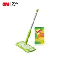 ราคา *ค่าส่งถูกสุด สก๊อตช์ไบรต์ ไม้ม็อบดันฝุ่น อีซี่สวีปเปอร์ 3M Flat Mop Easy Sweeper with Disposable Wipes ผ้าเปียก (9189348805)