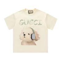 ราคา เสื้อยืดหลวมแขนสั้น Gucci สำหรับทั้งผู้ชายและผู้หญิง สไตล์ Influencer ย้อนยุค ทำจากผ้าฝ้ายแท้ (51656977441)