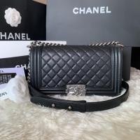 ราคา ✨Chanel boy 10 RHW holo25xxxxxx black caviar Fullset ✨ Price : 70,000 (2076395935)