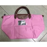ราคา กระเป๋าLongchamp Le Pliage Nylon แท้100% มือ 1 Size M หูสั้น (สีชมพูนม) (1603896588)
