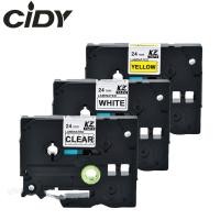 ราคา 3Pcs tze151 tze251 tze651 24mm Tze Label Tape Cartridge For Brother P touch PT-E500W PT-E100B (21956337413)