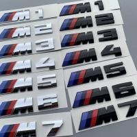 ราคา 3D ABS สีดำโครเมียม โลโก้ BMW M สติกเกอร์ติดท้ายรถ ป้ายท้ายรถสำหรับ BMW M1 M2 M3 M4 M5 M6 M7 M อุปกรณ์เสริม (24992431189)