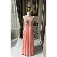 ราคา ชุดราตรียาว(ไซส์ xl)สีโอรส (23187382756)