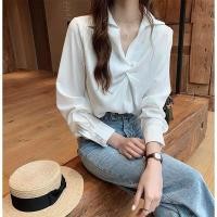 ราคา YN0061 เสื้อเชิ้ตแขนยาวแบบสวม ไขว้หน้า (9145202204)
