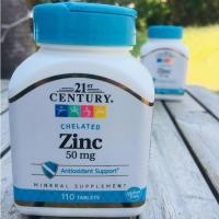 ราคา Zinc 21st Century, Zinc, 50 mg, 110 Tablets ของแท้!!..พร้อมส่ง (7409886575)