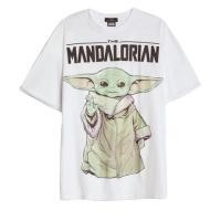 ราคา เสื้อยืดคอกลมBershka เสื้อยืดผ้าฝ้าย แขนสั้น พิมพ์ลาย x Star Wars Yoda The Mandalorian โอเวอร์ไซซ์ สไตล์เกาหลี สําหรับผู (17289484431)