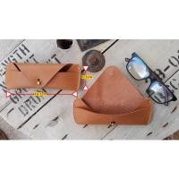 ราคา ซองใส่แว่นตา หนังแท้ Handmade (10390771263)