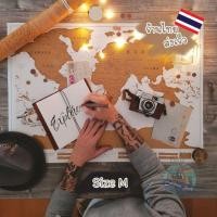 ราคา แผนที่โลกขูดได้ ไซส์ M แผนที่โลกแบบขูดได้ บันทึกการเดินทาง Scratch Map (1023871496)