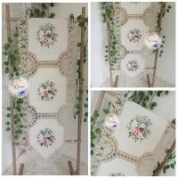 ราคา TABLE RUNNER BUFFET KNITTED RIBBON EMBROIDERY / TABLE RUNNER BUFFET / LONG TABLE CLOTH (7881978986)