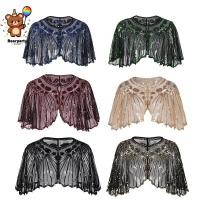 ราคา ผ้าคลุมไหล่นอกชุดราตรีจัดเลี้ยงผู้หญิงเสื้อคลุมปักเลื่อมกลวงย้อนยุคเวทียุโรปอเมริกันชุดผ้าคลุมไหล่นอกลูกไม้ (56304381403)