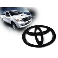 ราคา โลโก้หน้ากระจัง Toyota ขนาด 16 x 11cm สีดำเงาใส่รถ Fortuner Vigo (7119490818)