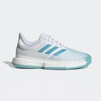 ราคา Adidas รองเท้าเทนนิสผู้หญิง Solecourt Boost Parley | Cloud White/Vapor Blue/Blue Spirit ( G26301 ) (5047115515)