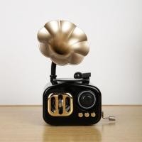ราคา Cc โบราณ Hand Crank Gramophone Mini Music Box Elegant Melodies ผู้เล่นแผ่นเสียงเครื่องประดับดนตรี Home Office Decors (50957111140)