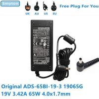 ราคา 65W AC Adapter Charger ADS-65BI-19-3 19065G สําหรับ LG 19V 3.42A 4.0x1.7 มม.แล็ปท็อปอะแดปเตอร์จ่ายไฟ (56104590829)