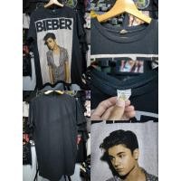 ราคา เสื้อยืดสีดำลายจัสติน บีเบอร์ (ไซส์L) (27989001376)