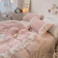 ราคา [PRE-ORDER] ชุดเครื่องนอนผ้า Cotton 100% สไตล์เจ้าหญิง มี5สี ผ้าปูที่นอนcotton100% #0002 (21014841172)