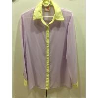 ราคา เชิ้ตชีฟอง ใหม่กริบ สีม่วงอ่อนกุ้นเหลือง (1154229384)