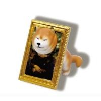 ราคา น่ารักมาก QUALIA ❤️ Dog Got Stuck Head Shiba Inu ❤️ กาชาปอง พวงกุญแจ น้องหมา ชิบะ อินุ หัวติด ภาพโมนาลิซ่า น่ารัก ❤️ (17694481883)