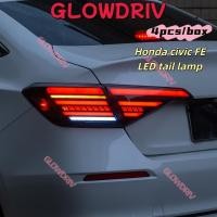 ราคา ไฟท้าย LED Honda 11th Civic FE 2021-2023 ไฟท้ายสไตล์แก้ว ประกอบอัพเกรด lampu (42474430474)