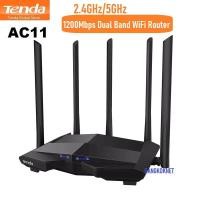ราคา Tenda เร้าเตอร์ไวเลส รุ่น AC11 5เสาอากาศ 2.4G/5.0GHz Smart Dual Band AC1200 Wireless WiFi Router Wi-Fi Repeater (7418834276)