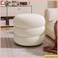 ราคา COUR สตูลขนาดเล็กในครัวเรือน, สีครีมสไตล์เนื้อแกะกํามะหยี่สตูลต่ํา, เฟอร์นิเจอร์บ้านเรียบง่ายรองเท้าเปลี่ยนรองเท้าสตูลบ้าน (56054180301)