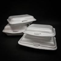 ราคา (แพ็ค 100 ใบ) กล่องโฟมใส่อาหาร กล่องโฟม กล่องโฟมใส่ข้าว โฟมบรรจุอาหาร (23420552085)