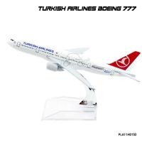 ราคา โมเดลเครื่องบิน TURKISH AIRLINES Boeing 777 (16 cm) เครื่องบินโมเดล พร้อมฐานตั้งโชว์ (41560180)
