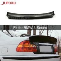 ราคา Carbon Fiber Rear Trunk Lip Spoiler Body Kits for BMW 3 Series E46 Sedan Coupe 1999-2006 Car Access (46352493550)