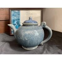 ราคา ไทยศิลาดล กาน้ำชาทรงกลม มีลายสีน้ำเงิน (12708798281)