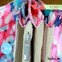 ราคา กระเป๋าสตางค์ Kipling (ทรงยาว) นำเข้าจากอเมริกา มีช่องใส่บัตรถึง 10+3+2 ช่อง (19893229842)