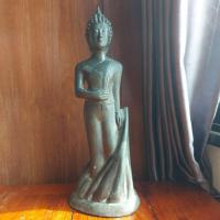 ราคา พระบูชา หลวงพ่อพระยืน หรือพระพุทธมงคล (องค์พ่อ) วัดพุทธมงคล อ.กันทรวิชัยจ.มหาสารคาม รุ่น ลานโพธิ์ ปี 2539 เนื้อทองเหลือง (24854612462)