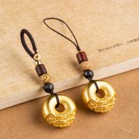 ราคา ทองเหลืองเคลือบทองปี่เซียะสันติภาพหัวเข็มขัดรถพวงกุญแจจี้เชือกพวงกุญแจแข็ง (56353459840)