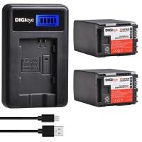 ราคา 2800มิลลิแอมป์ชั่วโมง BP828แบตเตอรี่จอแอลซีดีชาร์จ USB สำหรับ Canon VIXIA HF G50 HF G60 XA40 BP-828 HF G20 HF G21 HFG40 (19681995783)