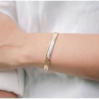 ราคา 6 มม. แผ่นทองสร้อยข้อมือ Xuping/สร้อยข้อมือ Xuping พรีเมี่ยม/สร้อยข้อมือผู้หญิงเกาหลี/ACCESSORY GUARANTEEE (22330626823)
