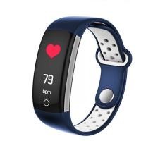 ราคา 0.96 LCD Q6 Smart band Heart Rate Monitor สร้อยข้อมือฟิตเนส IP68 นาฬิกากันน้ำความดันโลหิตออกซิเจน fintess Tracker (6335596990)