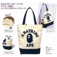 ราคา A Bathing Ape Bape Canvas Shoulder Handbag Tote Bag จากนิตยสารญี่ปุ่น Appendix (20089103621)