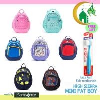 ราคา [HIGH SIERRA] Mini Fat Boy Backpack กระเป๋าเป้กันน้ำ น้ำหนักเบา ใส่สบาย . กระเป๋านักเรียนสไตล์เกาหลี. เหมาะสำหรับเด็กชั้นประถมศึกษา กระเป๋าเด็ก Samsonite (25567995105)