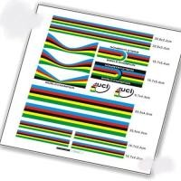 ราคา Tour de france world champion สติ๊กเกอร์ชุดกรอบสีรุ้ง จักรยานเสือหมอบ UCI (28089944113)