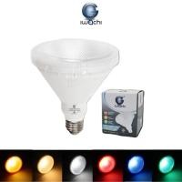 ราคา IWACHI หลอดพาร์38 PAR38 LED 18W ขั้วE27 แสงขาว วอร์ม เหลือง น้ำเงิน เขียว แดง สปอร์ตไลท์กันน้ำIP65 (50705080417)