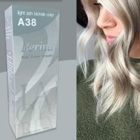 ราคา เบอริน่า A38 สีบลอนด์อ่อนประกายหม่น ฮิตมาก เปลี่ยนสีผม ครีมย้อมผม Berina A38 Light Ash Blonde Hair Color Cream (25322916131)