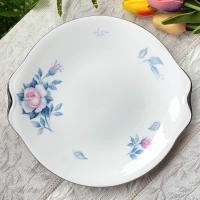 ราคา *ตำหนิเยอะ* จานเค้ก Royal Albert "Sorrento" Cake Plate Bone China Made in England - First Quality จาน จานสวย จานอังกฤษ (16351498989)