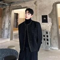 ราคา ฤดูใบไม้ผลิและฤดูใบไม้ร่วงหรูหราเบาๆความรู้สึกระดับไฮเอนด์เสื้อโค้ทสไตล์ชาแนลสำหรับผู้ชายแฟชั่นสไตล์เกาหลีชุดสูทผ้าวูลไหมสดใสหล่อ (24135609841)