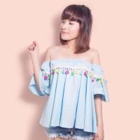 ราคา เสื้อเกาะอกแขนกระดิ่ง (102647895)