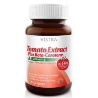 ราคา VISTRA Tomato Extract Plus Beta-Carotene 30เม็ด วิสทร้า สารสกัดจากมะเขือเทศ (2348493408)