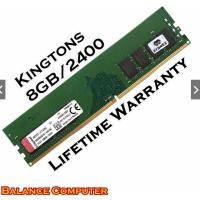 ราคา 8GB (8GBx1) DDR4/2400 RAM PC (แรมพีซี) KINGSTON VALUE RAM (KVR24N17S8/8) (6043569221)