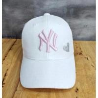 ราคา หมวกเด็ก MLB ของแท้มือ 2 สีขาวงานปัก NY สีชมพู (18292311397)