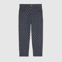 ราคา Gucci Navy GG Logo Trousers (new collection) (12612800705)