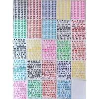 ราคา สติ๊กเกอร์ตัวเลข #สติ๊กเกอร์ตัวอักษร ก-ฮ #สติ๊กเกอร์ตัวอักษร A-Z ขนาดความสูง 1 cm. (9137055803)